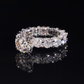 ICETRAY Deluxe Moissanite 7 Ct Pave Set Engagement Ring