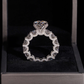 ICETRAY Deluxe Moissanite 7 Ct Pave Set Engagement Ring