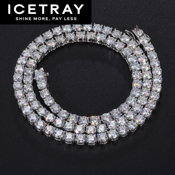 ICETRAY Tennis Chain in White Gold - 5mm