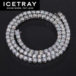 ICETRAY Tennis Chain in White Gold - 5mm