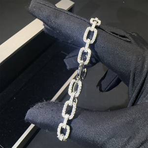 ICETRAY Deluxe Moissanite Cable Link Bracelet