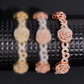 ICETRAY Deluxe Moissanite Infinity Link Rose Bracelet