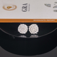 ICETRAY Deluxe Moissanite Round Cluster Stud Earrings