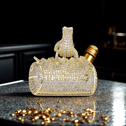 ICETRAY Iced Out "In My Bag" Money Bag Pendant