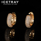 ICETRAY Brilliant Cut Hoop Earrings