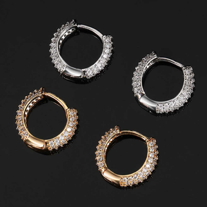 ICETRAY Brilliant Cut Hoop Earrings