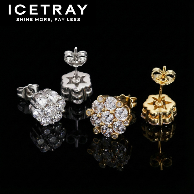 ICETRAY Flower Cluster Earrings