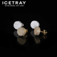 ICETRAY Iced Out Round Stud Earrings