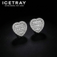 ICETRAY Baguette Heart Earrings