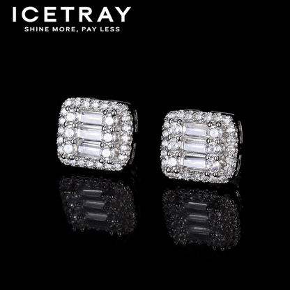 ICETRAY Baguette Cluster Earrings