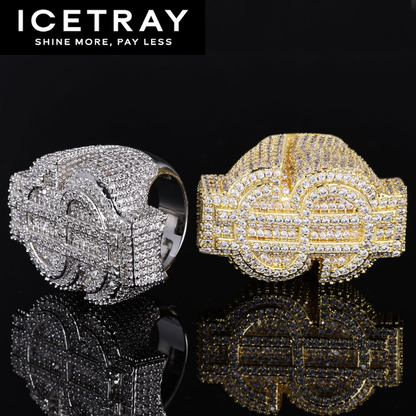 ICETRAY Dollar Sign Ring