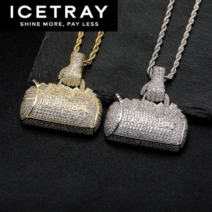 ICETRAY Iced Out "In My Bag" Money Bag Pendant